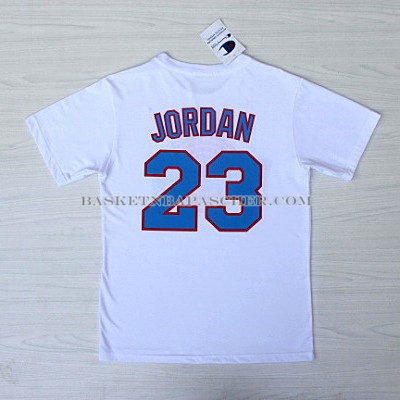 Maillot Manche Courte Tune Squad Jordan Blanc